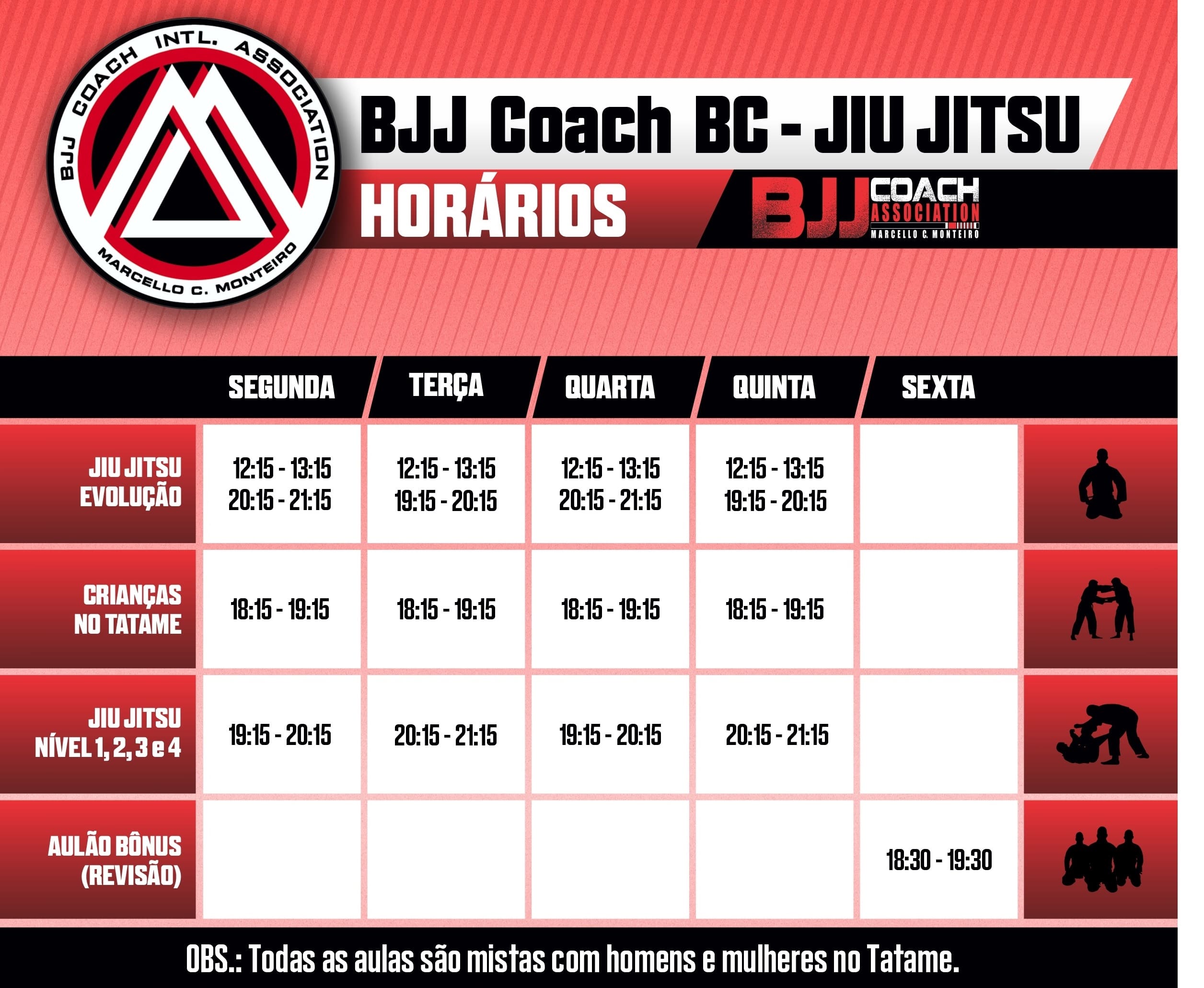 BJJ Coach BC CALENDÁRIO